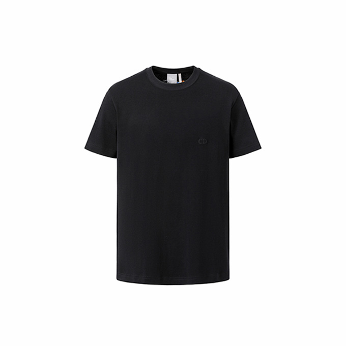 9a+ quality dior emblem embroidered short sleeve t-shirt